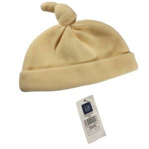 👣 5/$25 - Yellow Fleece Hat w/ Knot Top